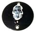 Skull Points Cover, Sportster, Black Eyes w/ Black Base
