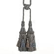Light Blue and Khaki Bridgette Tassel