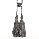 Light Blue and Khaki Bridgette Tassel