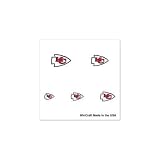 Kansas City Chiefs Official Logo Fingernail Tattoos