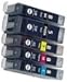 SET OF SIX COMPATIBLE CANON CHIPPED INKJET CARTRIDGES CLI-8 BLACK, CLI-8 CYAN, CLI-8 MAGENTA, CLI-8 YELLOW, CLI-8 PHOTO CYAN, CLI-8 PHOTO MAGENTA - CANON PIXMA IP5200R / 6600D / MP950 / PRO9000