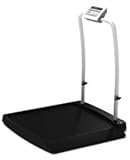 Wheelchair Rail Scale, 700 lb (310 kg) x 0.2 lb (0.1 kg) includes 120V AC adaptor, Rice Lake Health