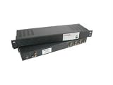 Cables To Go 40394 4-Output Composite Video + Stereo Audio Distribution Amplifier (Black/Silver)