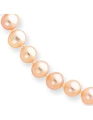 14k 6-6.5mm Pink Freshwater Onion Cultured Pearl Necklace - PPN060-20"