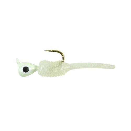 Berkley PowerBait Atomic Fry - 3 4" Size: 1 32 oz. (PC34AF132); Color: Glow White (GW)