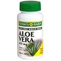 Nature's Bounty Natural Whole Herb Aloe Vera, 470 Mg, 100 Capsules