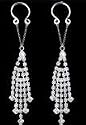 Rhinestone CZ Nipple Bar Body Jewelry Pair Non Pierce