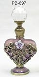 Purple Heart Shaped Perfume Bottle by Welforth PB697