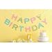 Martha Stewart Banner, White Happy Birthday Banner