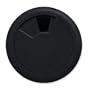 Cord Away Wire Organizer Grommet, 3 1/8" Diameter (80mm), 3 Adjustable Openings, Black
