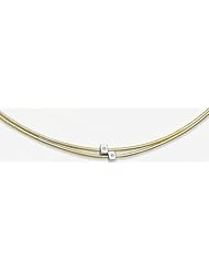 2mm X DIA 0.06 Multi Line Omega Necklace 20"