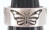 Large Star Butterflies Silver Tone Pewter Toe Ring