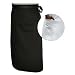 San Jamar A011 Poly Cotton Chef Bistro Apron with Single Pocket, 34" Length x 29" Width, Black