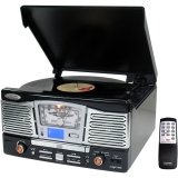 New - PyleHome Retro PTCD8UB Record/CD Turntable - PTCD8UB