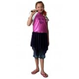 Pop Rock Star Diva Dressup Halloween Costume Purple Lot 4