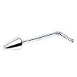 Sterling Silver Cone L-Shaped Nose Ring