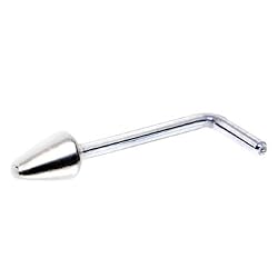 Sterling Silver Cone L-Shaped Nose Ring