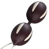 Smart Balls Silicone Kegel Exerciser for Pelvic Muscle Toning - Chocolate/Vanilla