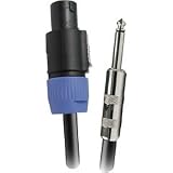 Speakon To 1/4 Male Speaker Cable