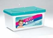 Nice 'N Clean Baby Wipes Tubs with Aloe - Unscented, Hypoallergenic, Tub/80
