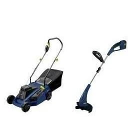 1400W ELECTRIC MOWER AND 18V STRIMMER / TRIMMER