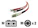 Belkin - Patch Cable - Lc/pc Multi-mode (m) - St/pc Multi-mode (m) - 82 Ft - Fiber Optic - 62.5 / 125 Micron - Orange