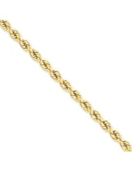 14k Gold 4mm Handmade Regular Rope Chain 9 Inches