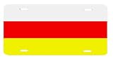 South Ossetia Flag Auto License Plate