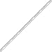 14K White Gold 3.8mm Open Concave Figaro Bracelet title=