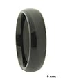 6MM Classic Domed Black Tungsten Carbide Band (sizes 5.5, 6, 6.5, 7, 7.5, 6, 6.5, 9, 9.5, 10, 10.5, 11, 11.5, 12, 13, 14, 15)