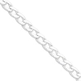 Sterling Silver Fancy Link Bracelet w/hook QG1311 7.5 Sterling Silver Fancy Link Bracelet w/hook QG1311-7.5
