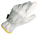 Delicate work sheepskin leather gloves in size 10