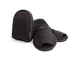 DP Style FT021-L07 Travel Slippers with Case - Black