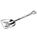 Ames True Temper Kodiak # 1 Grade 14-Inch Aluminum Scoop with 27-Inch Steel D-Grip Handle #1671400