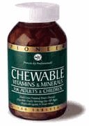 Vitamin Mineral, Veg Gluten Free - 180 - Chewable