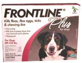Frontline Plus For Dogs 89-132 Lb, 6 Pk
