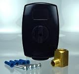 Black Convenience Quick Disconnect Natural Gas Outlet, with 1/2FPT Angle Valve