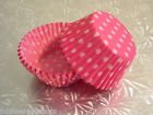 Pink Polka Dot Baking Liners Cupcake Muffin Cups 