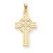 14k Celtic Cross Charm