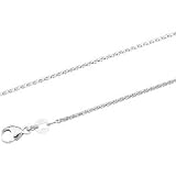 Platinum Solid Wheat Chain - 18 inches