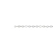 14K White Gold 0.12 ct. Diamond and Fresh Water Pearl Bracelet - 7"