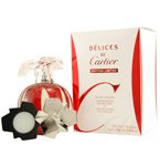 DELICES DE CARTIER by Cartier for WOMEN: EDT SPRAY 3.4 OZ & PARFUM SOLIDE 0.035 OZ MINI (LIMITED EDITION)