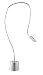 Adesso Eternity Extended Gooseneck Desk Lamp, Satin Steel