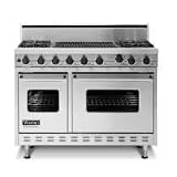 Viking 48 in 4 Burner, 24 in Grill Self Cleaning Gas Sealed Burner Range - VGSC487-4Q/VGSC4874Q