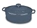 Kitchen & Housewares : Cuisinart Chef's Classic Enameled Cast Iron 5-1/2-Quart Oval Covered Casserole, Provencal Blue