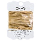 Gold Metallic Elastic Cords