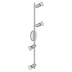 Eglo 83049A Buzz 4 Light Track Fixture, Nickel and Chrome by Eglo