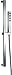 Delta Faucet Single-Spray H2Okinetic Slide Bar Hand Held Shower with Hose, Chrome Handheld Shower Head, Slide Bar Hand Shower, Handheld Shower, Detachable Shower Head, Chrome 51567