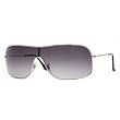 RAY BAN 3341 003/8G SILVER GRAY GRADIENT AVIATOR SHIELD SUNGLASSES