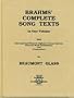 Brahms' Complete Song Texts